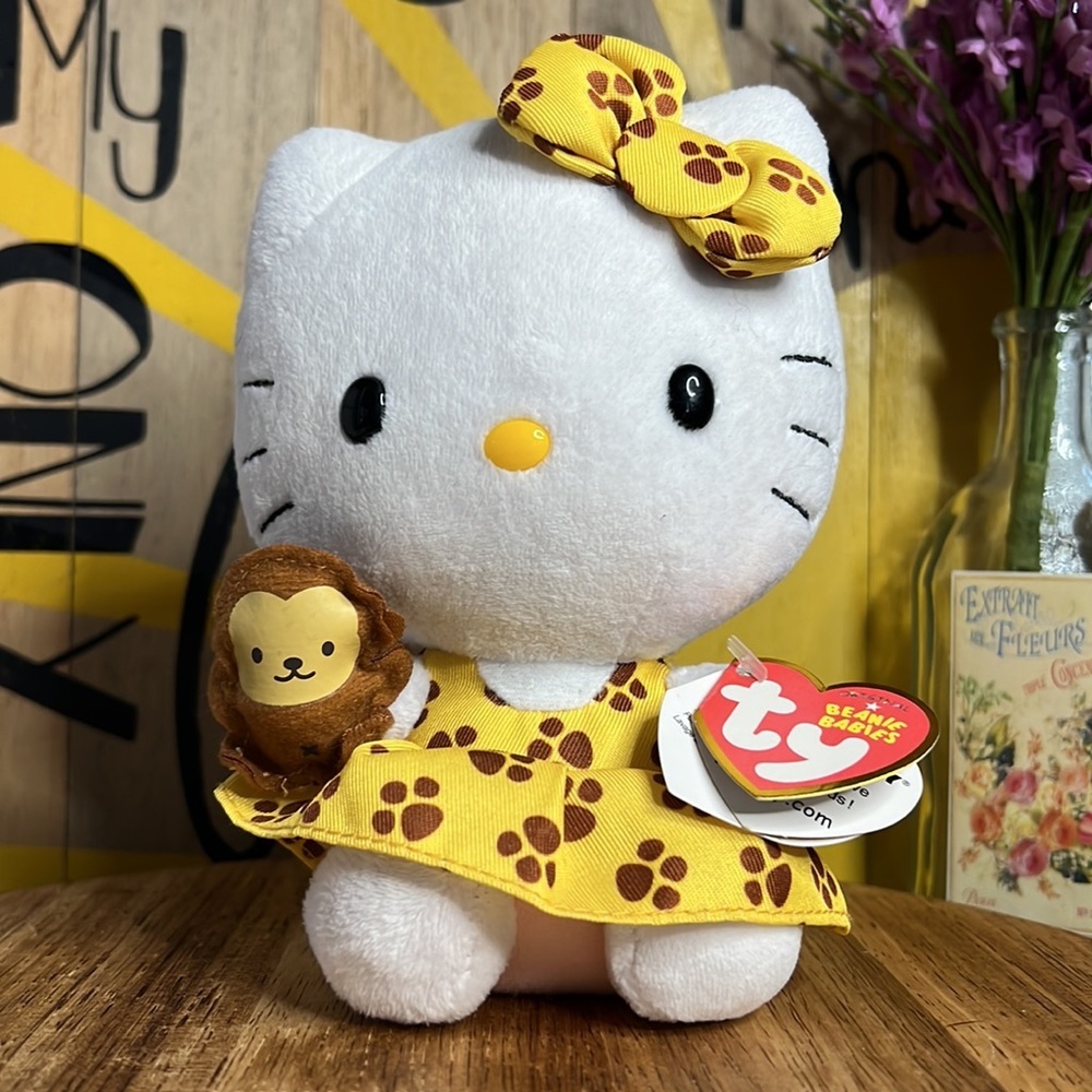 Hello Kitty TY Beanie Baby Safari Print Dress - Picture 4 of 12